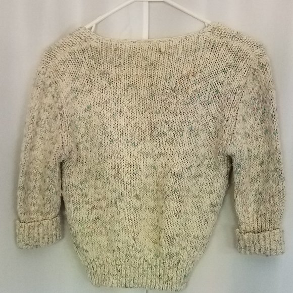 Cream sweater - button front - Picture 6 of 6
